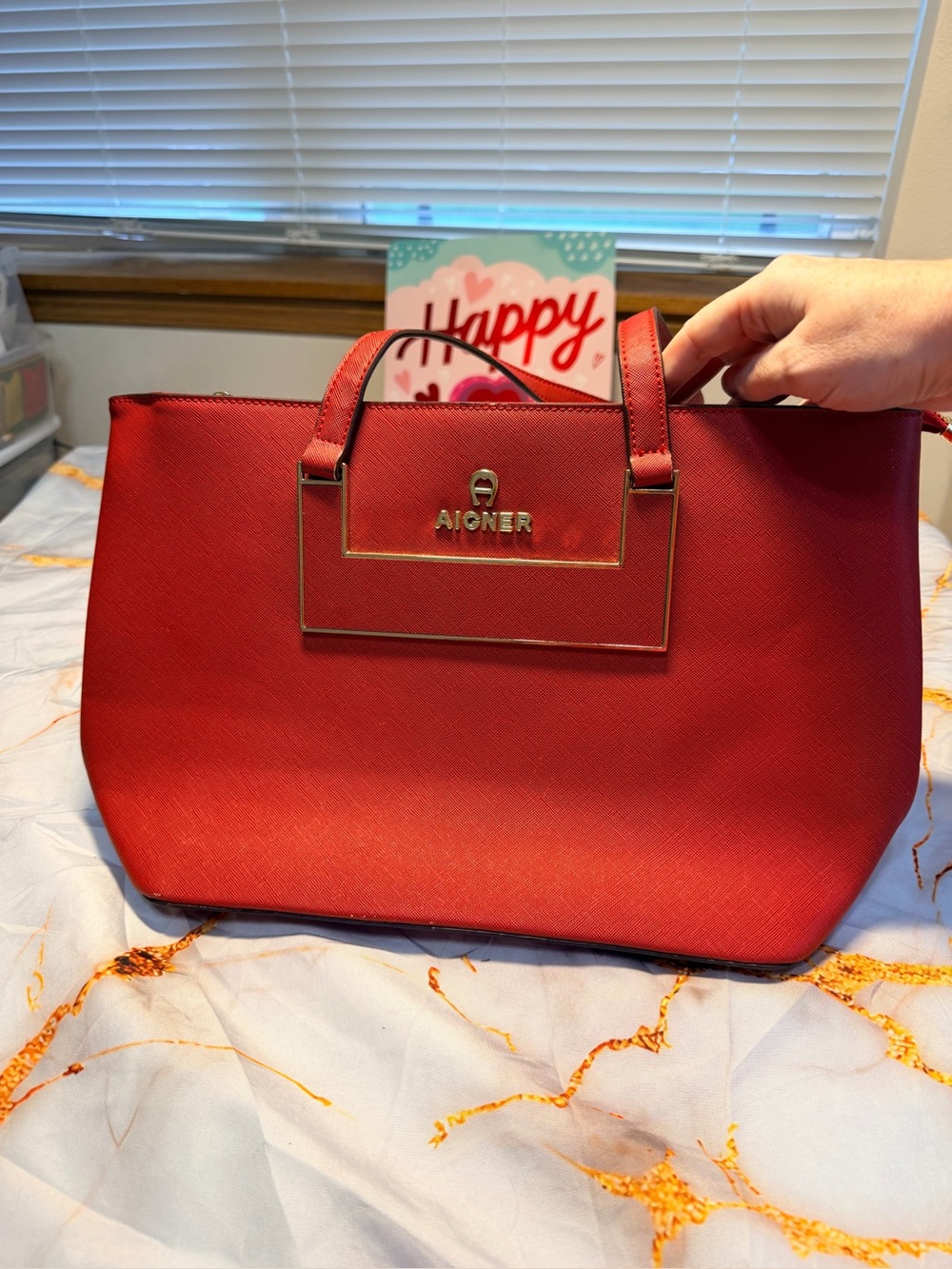 Aigner purse in red